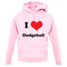 I Love Dodgeball unisex hoodie
