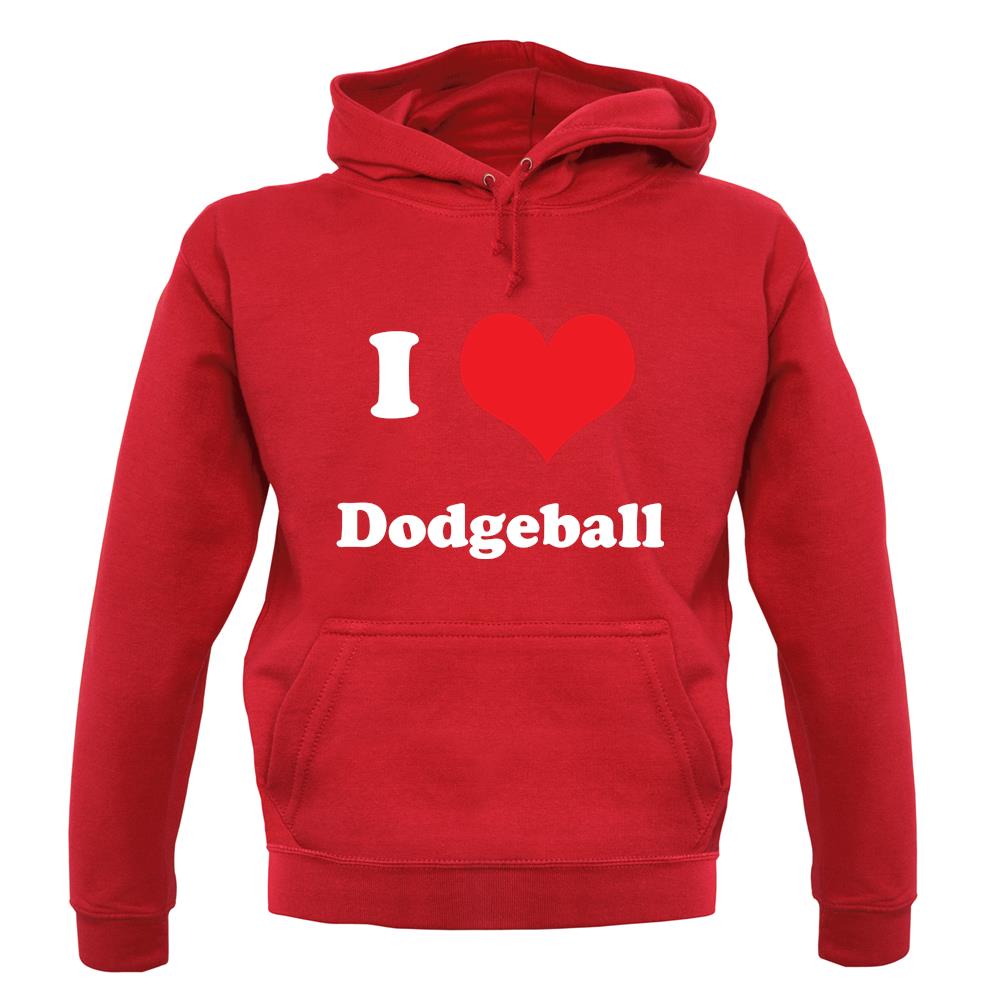 I Love Dodgeball unisex hoodie