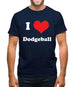 I Love Dodgeball Mens T-Shirt