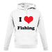 I Love Fishing unisex hoodie