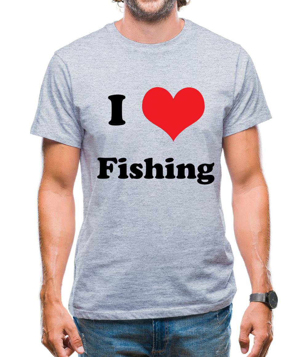 I Love Fishing Mens T-Shirt