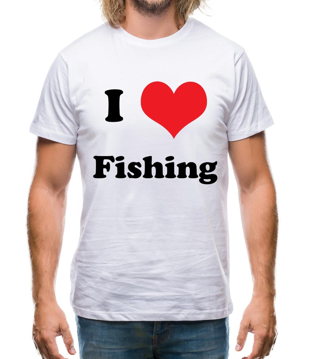I Love Fishing Mens T-Shirt