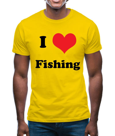I Love Fishing Mens T-Shirt