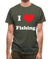 I Love Fishing Mens T-Shirt