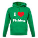 I Love Fishing unisex hoodie