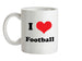 I Love Football Ceramic Mug