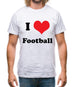 I Love Football Mens T-Shirt