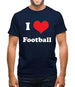 I Love Football Mens T-Shirt