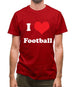 I Love Football Mens T-Shirt