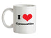 I Love Gymnastics Ceramic Mug