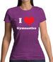 Dressdown I Love Gymnastics Womens T-Shirt