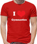 Dressdown I Love Gymnastics Mens T-Shirt