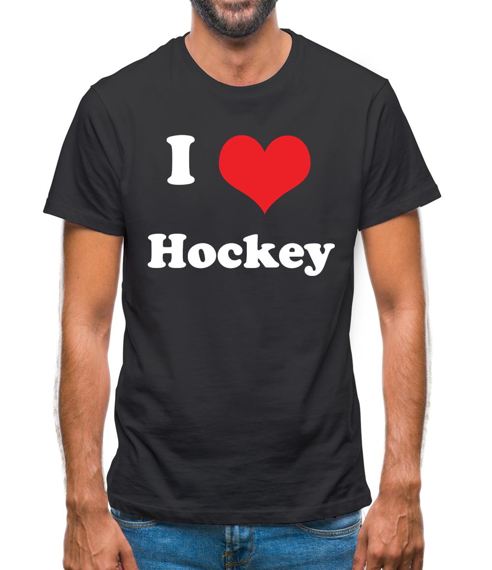 I Love Hockey Mens T-Shirt