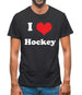 I Love Hockey Mens T-Shirt
