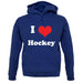 I Love Hockey unisex hoodie