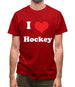 I Love Hockey Mens T-Shirt