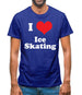 I Love Ice Skating Mens T-Shirt