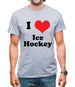 I Love Ice Hockey Mens T-Shirt