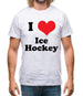 I Love Ice Hockey Mens T-Shirt