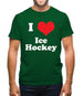 I Love Ice Hockey Mens T-Shirt