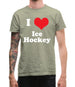 I Love Ice Hockey Mens T-Shirt