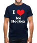 I Love Ice Hockey Mens T-Shirt