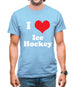 I Love Ice Hockey Mens T-Shirt