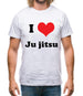 I Love Jujitsu Mens T-Shirt