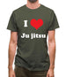 I Love Jujitsu Mens T-Shirt