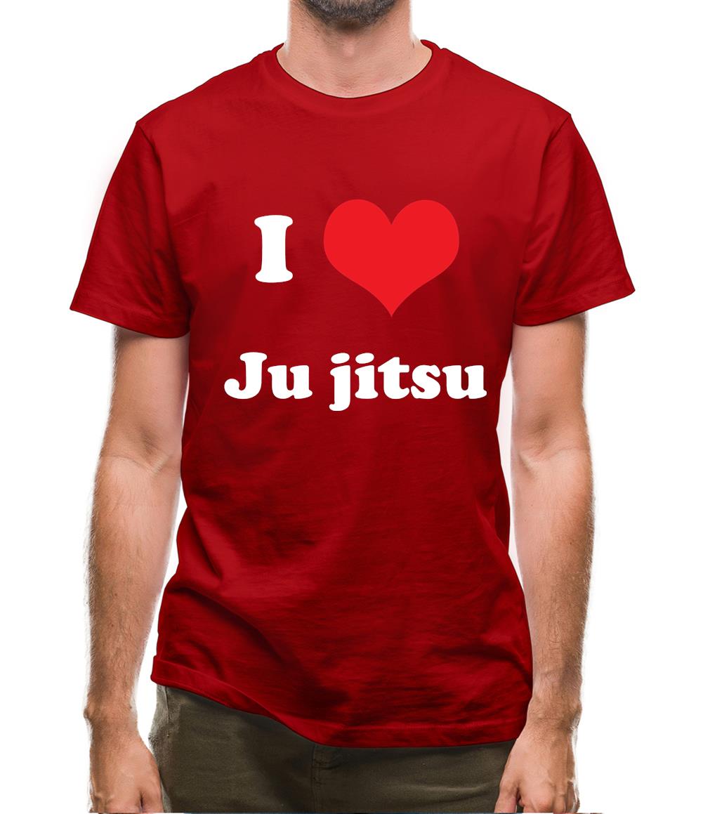 I Love Jujitsu Mens T-Shirt