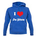 I Love Jujitsu unisex hoodie