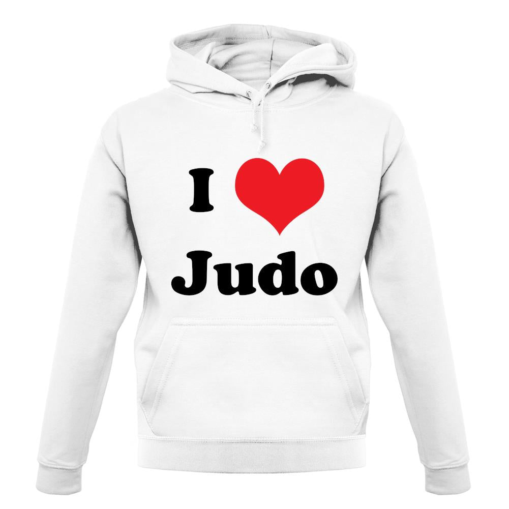 I Love Judo unisex hoodie