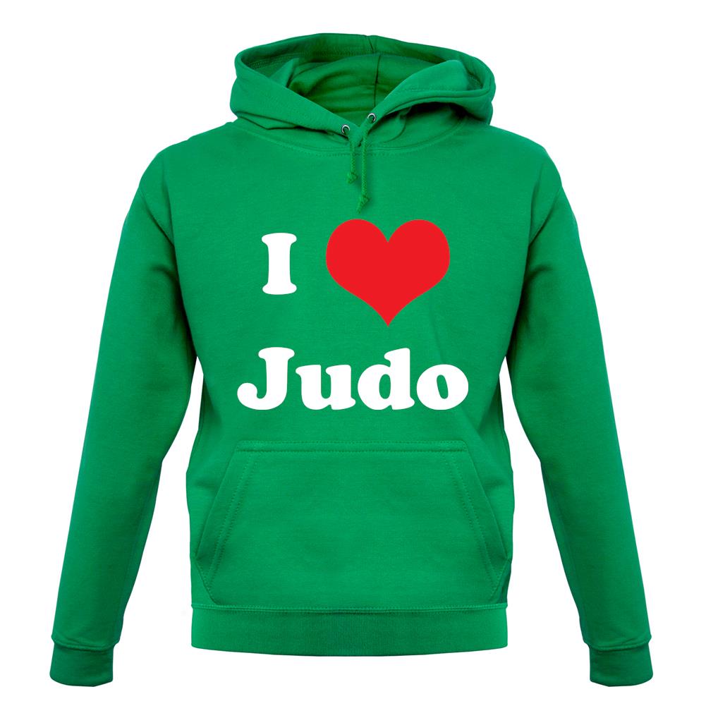 I Love Judo unisex hoodie