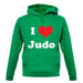 I Love Judo unisex hoodie