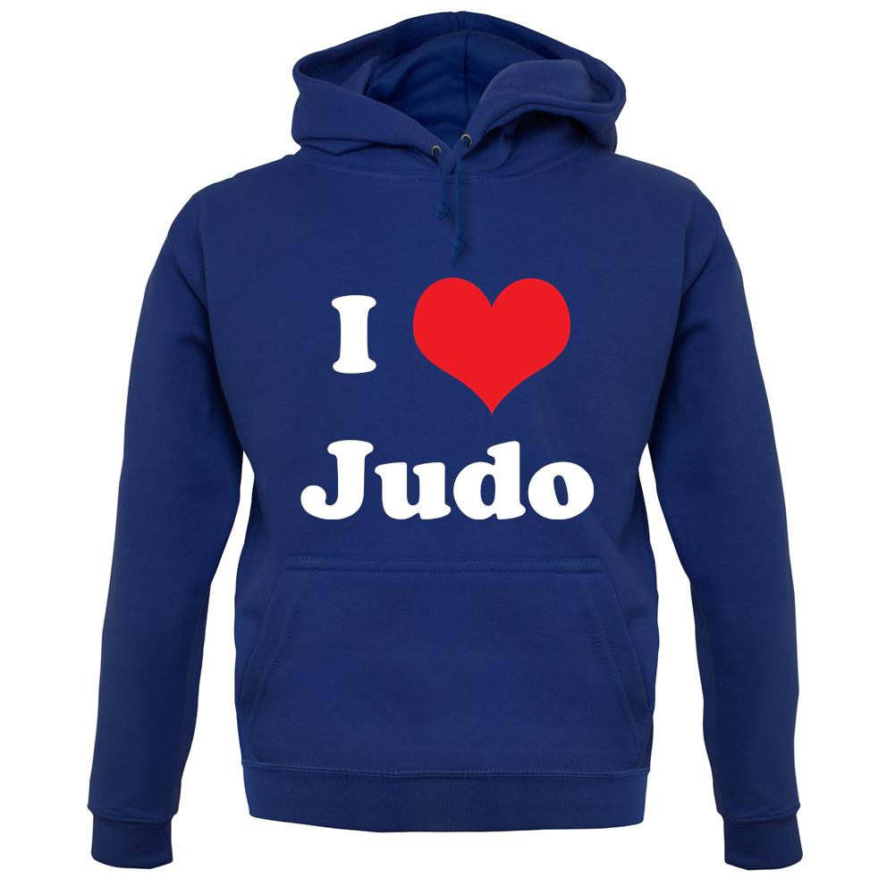 I Love Judo unisex hoodie