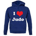 I Love Judo unisex hoodie
