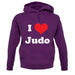 I Love Judo unisex hoodie