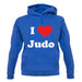 I Love Judo unisex hoodie