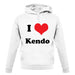 I Love Kendo unisex hoodie