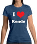 I Love Kendo Womens T-Shirt