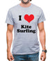 I Love Kite Surfing Mens T-Shirt