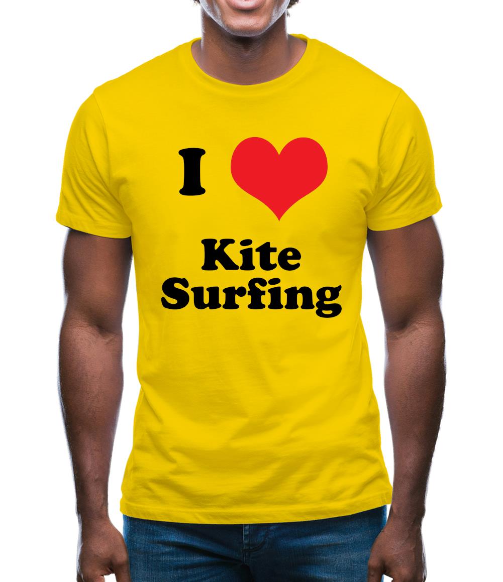 I Love Kite Surfing Mens T-Shirt