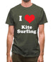 I Love Kite Surfing Mens T-Shirt
