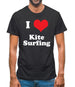 I Love Kite Surfing Mens T-Shirt