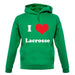 I Love Lacrosse unisex hoodie