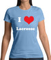 I Love Lacrosse Womens T-Shirt