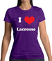 I Love Lacrosse Womens T-Shirt