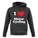 I Love Motor Cycling unisex hoodie