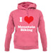 I Love Mountain Biking unisex hoodie