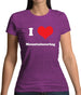 I Love Mountaineering Womens T-Shirt